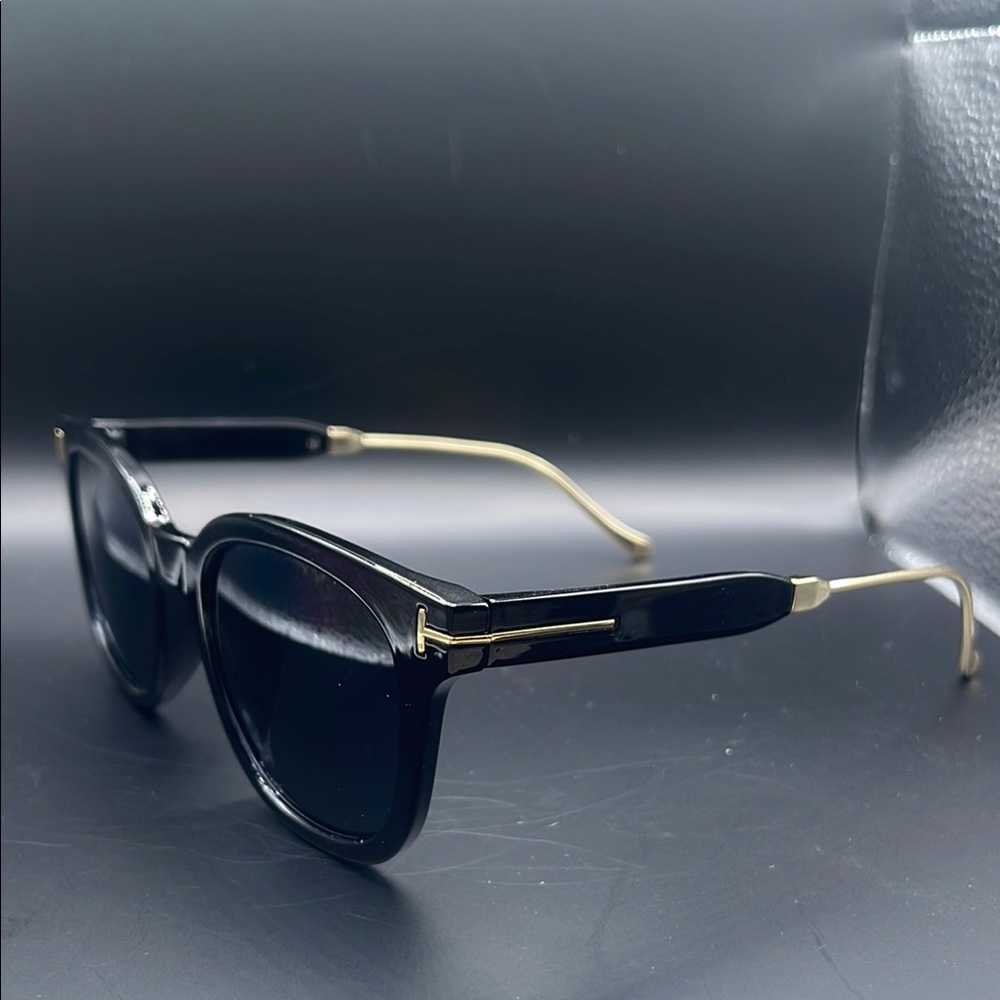 Black and Gold Sunglasses
